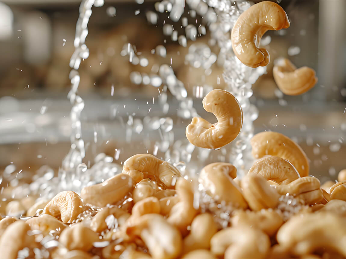 eingeweichte Cashewnüsse 