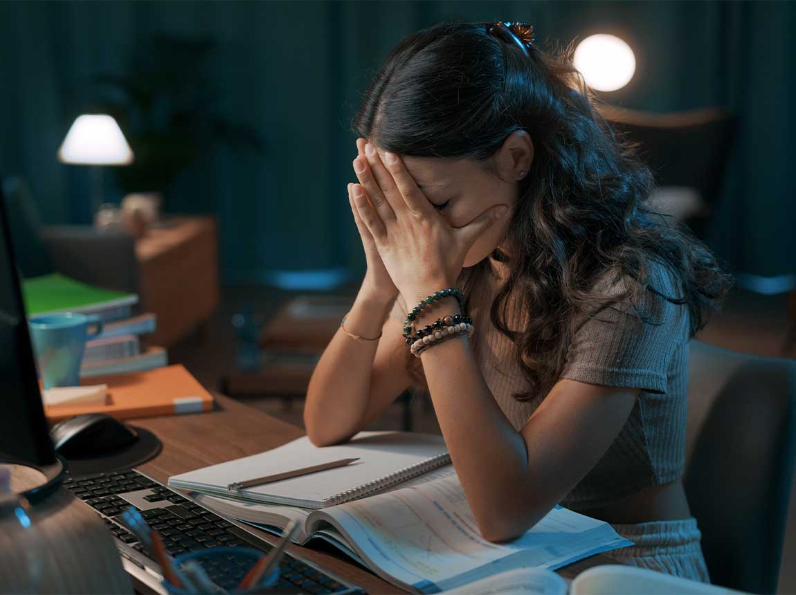 Frau &ndash; Stress
