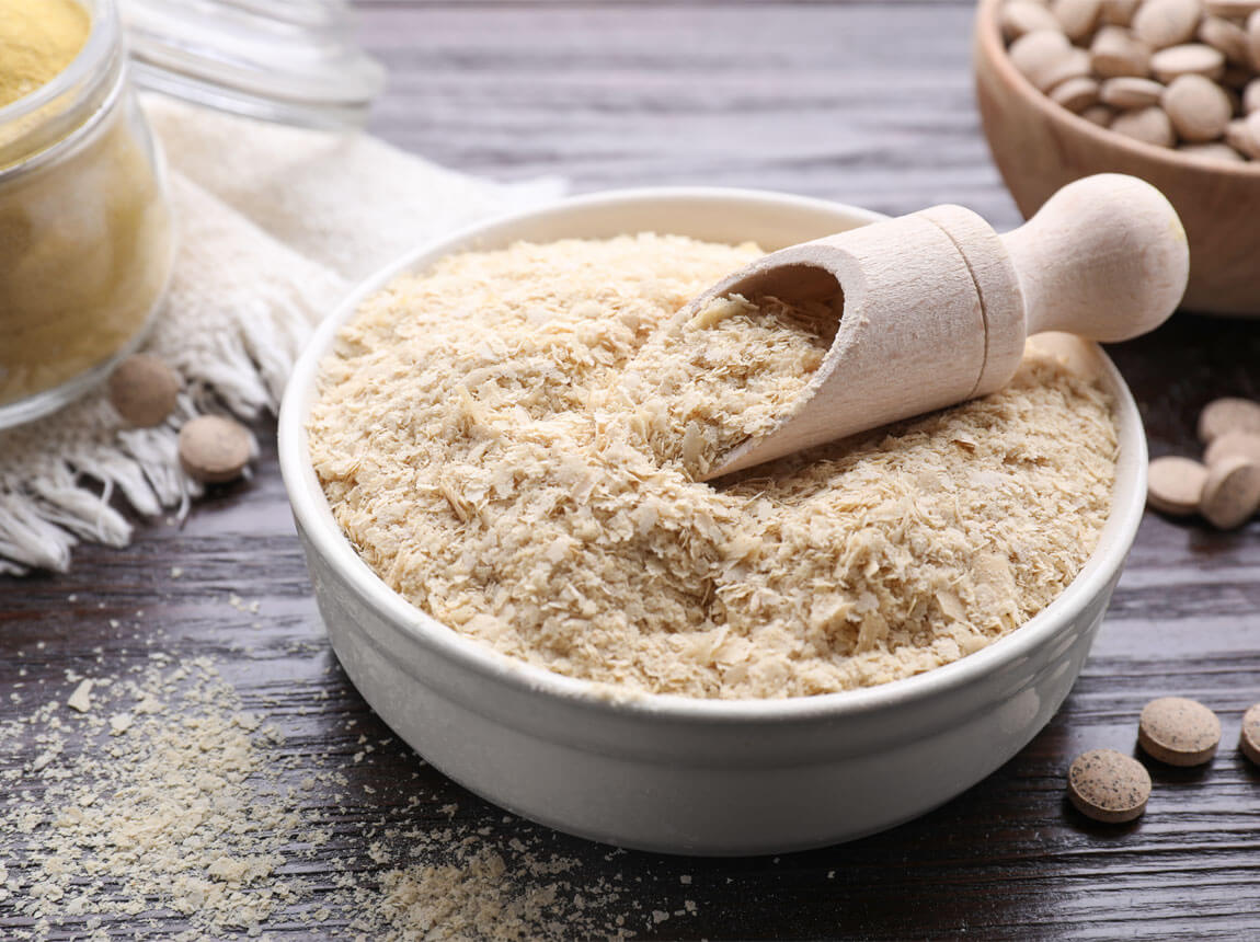 getrocknete Hefeflocken