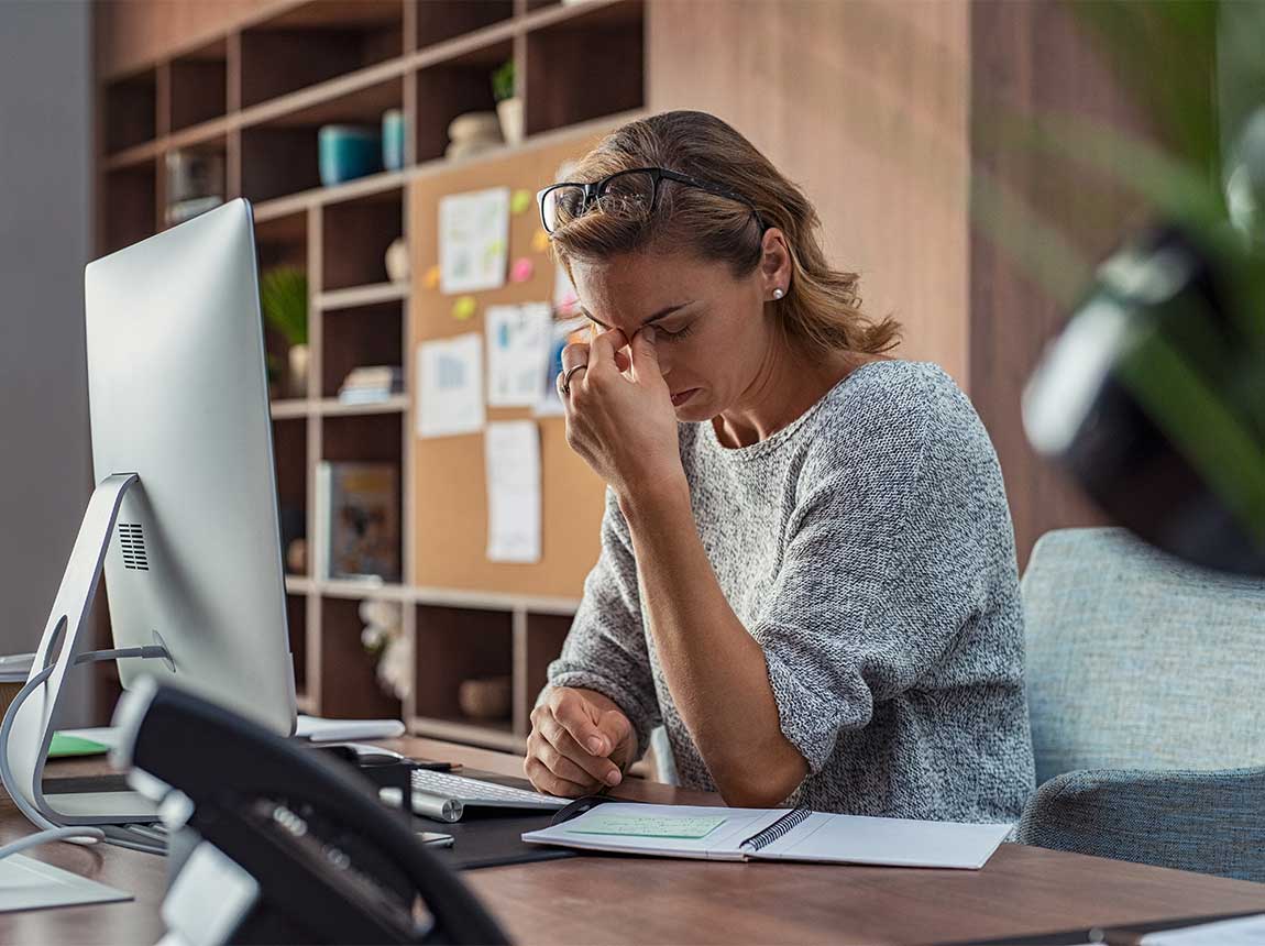 Frau &ndash; Stress