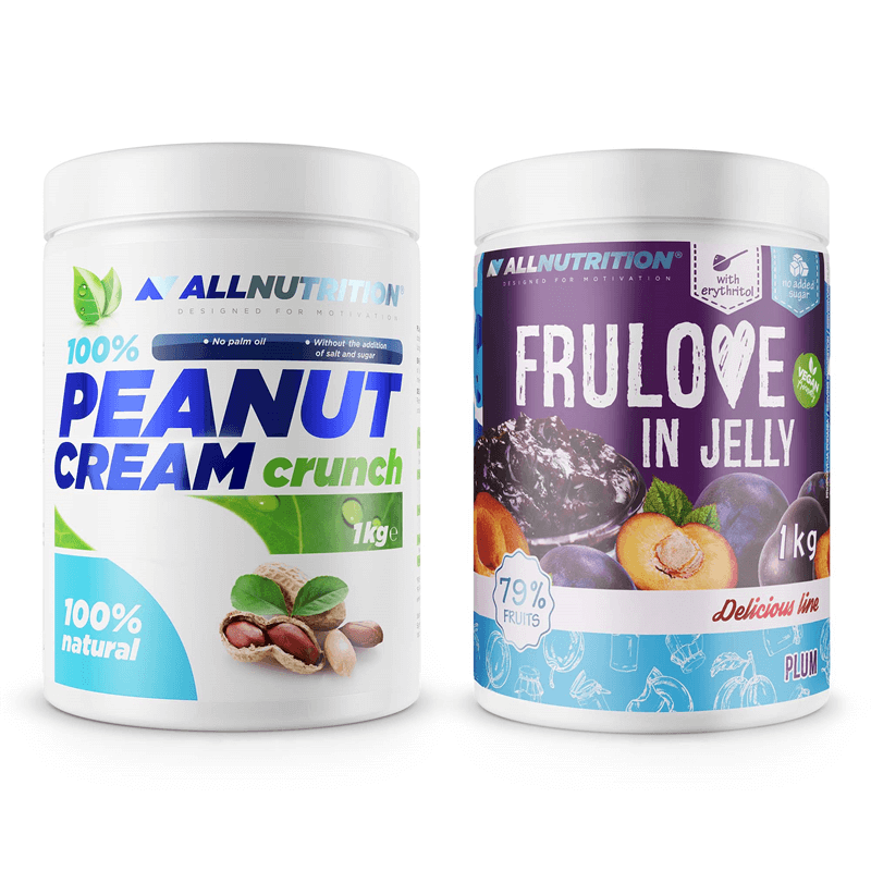 ALLNUTRITION Frulove in Jelly 1000g Plum+Peanut Cream 1000g