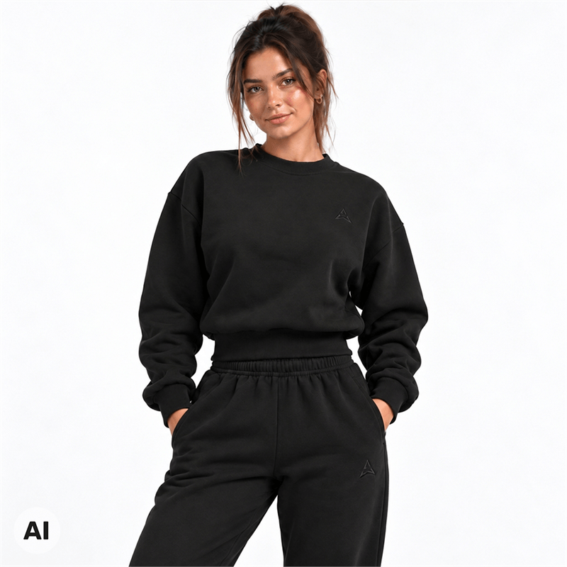 Allwear Damen-Sweatshirt Cozy Club Black