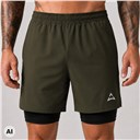 Spodenki Runner 2w1 KHAKI (1 szt.)