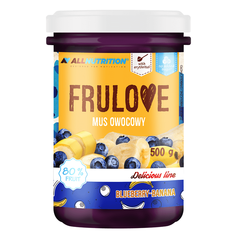 ALLNUTRITION FRULOVE MOUSSE AUS HEIDELBEEREN UND BANANEN