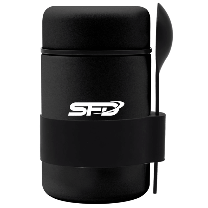 SFD NUTRITION Termos Z Łyżką Czarny